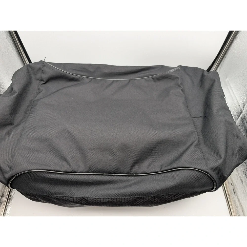 Adidas Black Honeycomb Textured Duffel Gym Bag Large Logo Zipper Pockets